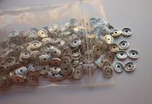 (29958)200 Uds 6*6*5MM Chapado en bronce antiguo de aleación de Zinc redondos o curva cepillado discos espaciador los malos resultados de la joyería de accesorios