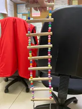 Parrot Ladder Toys Perch-Stand-Holder Bird-Cage Climbing-Stairs Hamsters Rocking-Scratcher