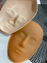 Cabeza de entrenamiento de tatuaje Facial 5D, maniquí de silicona para práctica de maquillaje permanente, tatuaje para labios y cejas, cabeza de muñeca para la piel