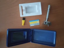 Afeitadora de seguridad para hombre, afeitadora Manual tradicional de doble filo cromado, afeitadora de seguridad + 1 hoja + 1 Estuche De Viaje profesional para el cuidado del cabello y la barba