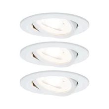 93431 Светильник встраиваемый, комплект Nova LED 3x6,5 GU10 Ws m
