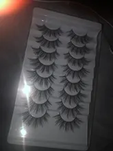 Pestañas postizas de visón 3D, 5/8/10 pares, naturales, suaves y esponjosas, voluminosas, largas y espectaculares, maquillaje de extensión de pestañas cruzadas