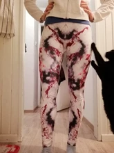 Women Leggings Running-Pants Fitness Digital Print Push-Up Workout High-Waist Stretch