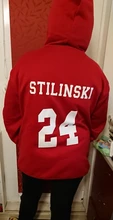Sudadera con capucha de Teen Wolf para hombre y mujer, ropa deportiva unisex con estampado de Lacrosse y McCall 11, Stilinski 24 y Lahey 14, jersey de chándal de la serie de anime disponible en color rojo
