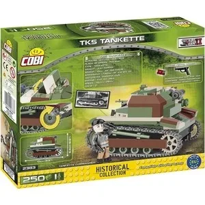 Конструктор COBI Пластиковый Танк TKS Tankette- COBI-2383