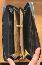 Cartera larga con estampado de dibujos animados para mujer, billetera de lona de alta calidad, duradera, estándar, de gran capacidad