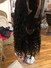 Pelucas de encaje Frontal transparente para mujer, peluca brasileña de ondas profundas HD, densidad del 150%, ISEE HAIR de 13x4, pelucas de cabello humano suelto de ondas profundas