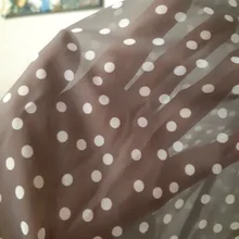 Women Summer Spring-Dress Vestidos A-Line Long-Sleeve Dot Print Midi Chiffon S.FLAVOR