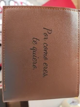 Billeteras personalizadas de cuero PU para hombre, billetera con grabado de alta calidad, monedero pequeño, regalo de lujo para hombre