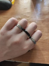 Anillo estilo Punk de acero inoxidable Para defensa propia, joyería de espinas Para Hombres y Mujeres, Joyas Para Hombres y Mujeres