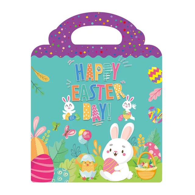 Children's Reusable Stickers Books Kawaii Stationery Stickers for Kids Early Education Cartoon Cute Stickers for Children Gift EasterDay-Reusable