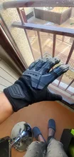 ROCKBROS-guantes de ciclismo a prueba de viento para otoño e invierno, guantes deportivos antigolpes transpirables con pantalla táctil SBR para bicicleta de montaña