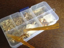 Terminales de crimpado de cobre, Kit surtido de conectores de Cable de terminal, sin aislamiento, M3/M4/M5/M6/M8/M10, 150 Uds.