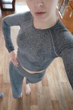 Yoga-Set Workout-Clothes Seamless Leggings Fitness-Crop-Top Sport-Suit Vital Gym Long-Sleeve