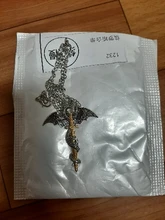 Collar de dragón de espada para hombre, joyería de personalidad, colgantes de Metal, cadena de eslabones de collares, collar, gargantilla de 50cm