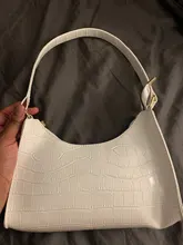 Bolso de compras exquisito para mujer, bolsos grandes de hombro informales Retro, bolso de mano con cadena de Color sólido de cuero para mujer 2020