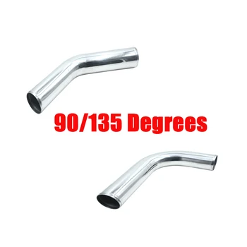 

uxcell 76mm Outer Dia Intercooler Pipe Intake Radiating Turbo 135/90 Degrees Metal Universal for Car