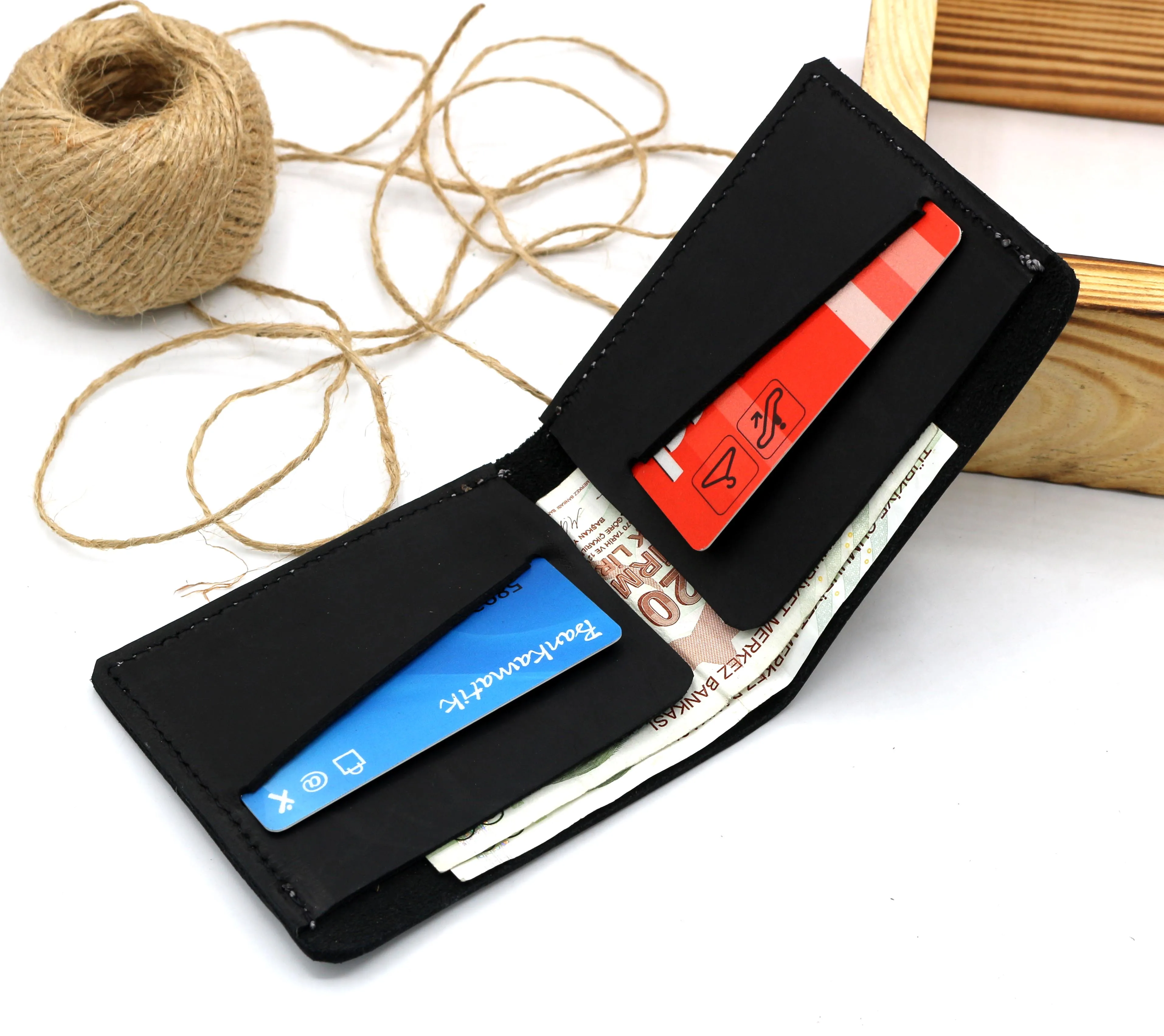 Valuaes Robinia Handmade Wallet Genuine Leather Patched 2021 Fashion Top Quality Card Holder Classic Male Purse Clutch Vintage