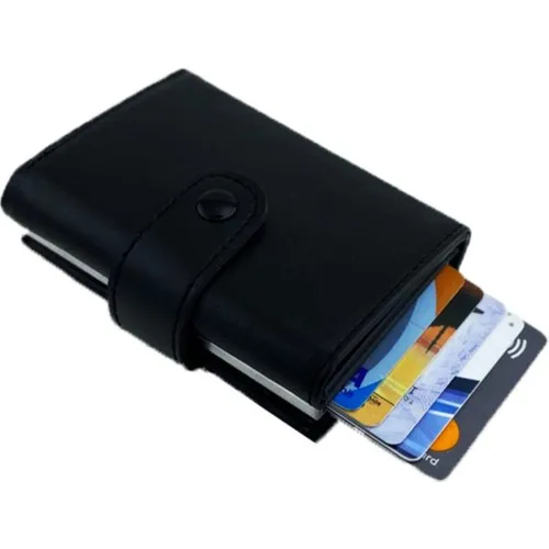 Мужской кошелек с Rfid-защитой и отделением для карт мужской винтажный черный