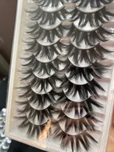 5/8/12 pares 3D pelo de visón pestañas falsas hecho a mano pestaña larga Natural Wispy pestañas tupidas reutilizable extensión de pestañas postizas