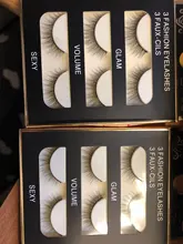 Pestañas postizas efecto 3D, extensión de pestañas de pelo largo de visón, efecto de belleza natural de 3 pares, N.º X11