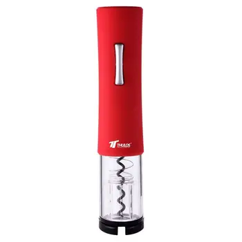 

THULOS, 25W electric corkscrew with led light. Available in three colors: black, red and blue, wine opener, corks out.