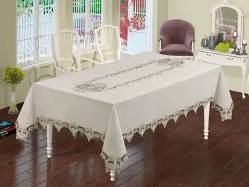 

Coral Linen Table Cloth Cream 160x260 Cm