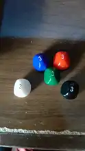 Bescon nuevo estilo dados poliédricos 3-de juego de dados D3 morir D3 dados 3 lados dados 3 de cubo 5 surtidos Color opaco
