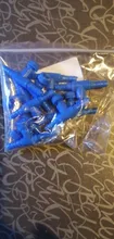 10 Pieces Plastic Aquarium Fish Tank 2 Way Air Pump Control Valves, Blue