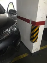 Pegatina reflectante de alta visibilidad para garaje, Protector de pared de espuma para esquina de pared, Protector de puerta de coche, seguridad para estacionamiento, 2 uds.