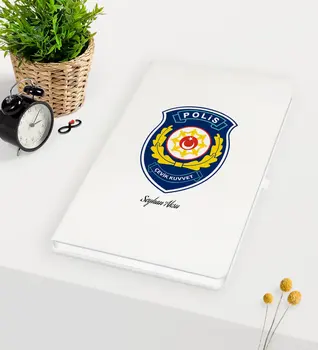 

Personalized Polis Riot Themed White Notebook