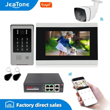 

7 inch WIFI IP Video Door Phone Intercom Entry System Touch Screen With RFIC Function Access Control System Motion Detection