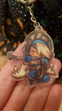 Llavero Overwatch acrílico transparente colgante de llavero Anime accesorios llavero de dibujos animados
