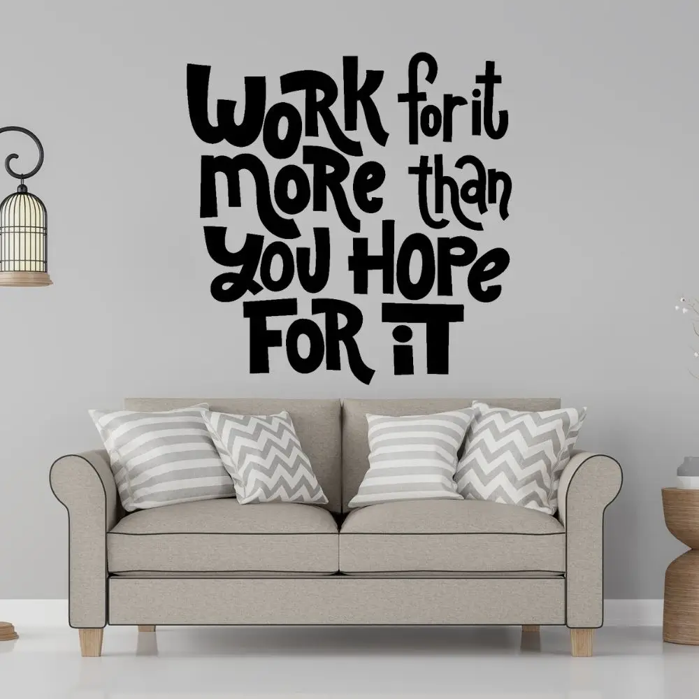 Работа для It Wall Art Success Мотивационная Цитата Дизайн Наклейка украшения дома