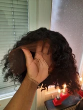 Pelucas cortas de pelo humano con corte Bob, 4x4, rizado brasileño virgen Jerry rizado, línea de cabello Natural moderno, peluca rizada Bob 13x4