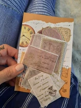 Paper-Sticker Stamp Label Scrapbooking Journal-Decoration Bullet Ticket-Plant Retro Golden