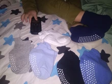 Calcetines antideslizantes de algodón orgánico para bebés, 100%, antideslizantes, para niños y niñas, de 6 a 36 meses, 6 par/lote