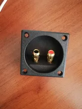 Terminal de altavoz para coche, Conector de Terminal estéreo para Subwoofer de copa redonda, cajas de Subwoofer de 57x57mm