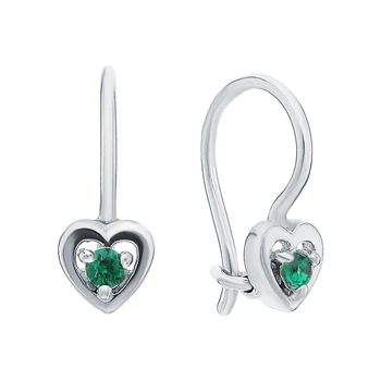 

Silver earrings with cubic zirconia sunlight sample 925