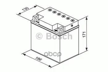 

AKB M4 F52 12v 25ah 220A 186x130x171 Bosch art. 0092m4f520