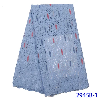 

High Quality 2019 Cord Lace Milk Silk Fabric For Women Party African Lace Fabric Sewing For 5Yard Nigerian Lace Fabric GD2945B-1