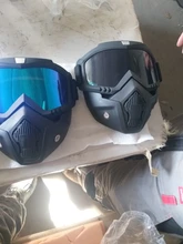Máscara de esquí para hombre y mujer, gafas de seguridad con filtro para la boca a prueba de viento y de Motocross