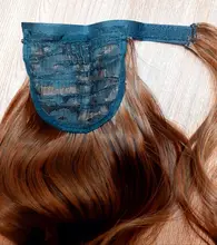 MSTN-coletas de pelo sintético largo para mujer, extensiones de cabello postizo con Clip Natural, 24 pulgadas, Rubio