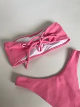 Swimsuit Women Bikini-Set Biquini Brazillian Maillot-De-Bain Sexy Off-Shoulder Solid