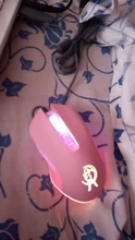 Ratón óptico retroiluminado de color rosa para ordenador, Mouse silencioso con cable, moda Sailor Moon, 2400DPI