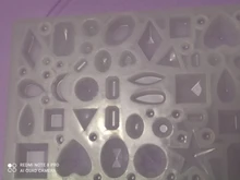 DIY espejo joyería cristal molde de resina epoxy amor geometría Luna variedad piedra preciosa colgante molde