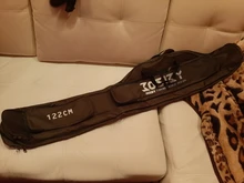 Soporte de caña de pescar plegable portátil, bolsa de almacenamiento de herramientas para caña de pescar