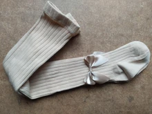 Medias de algodón para niña, princesa Bowknet, pantimedias de una pieza para niña, pantalones de bebé de primavera y otoño, medias de encaje
