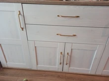 KK y FING Simple europeo negro cocina tiradores de puertas de armario oro mate de aleación de aluminio cajones tira mobiliario Hardware