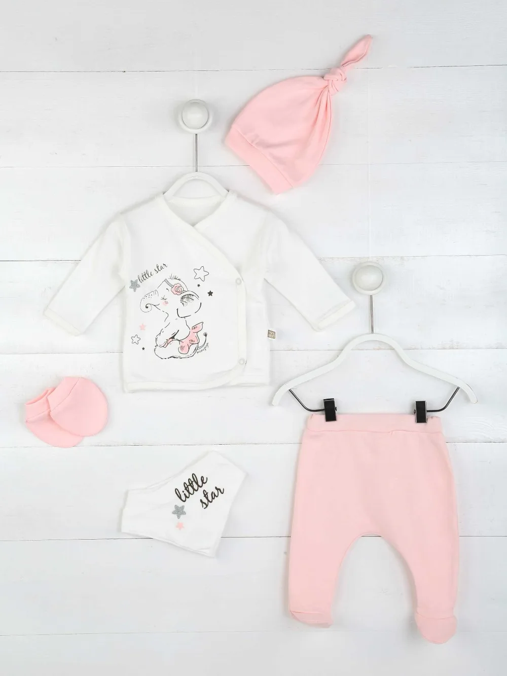 Girls Baby Boy Newborn Clothing 5-Piece set Cotton Fabric Baby Summer Clothes Gift Daily Casual Stylish Outfit Models